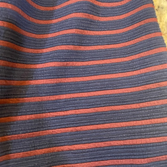 Maeve Navy and Red Striped Long Sleeve Dress - Picture 2 of 6